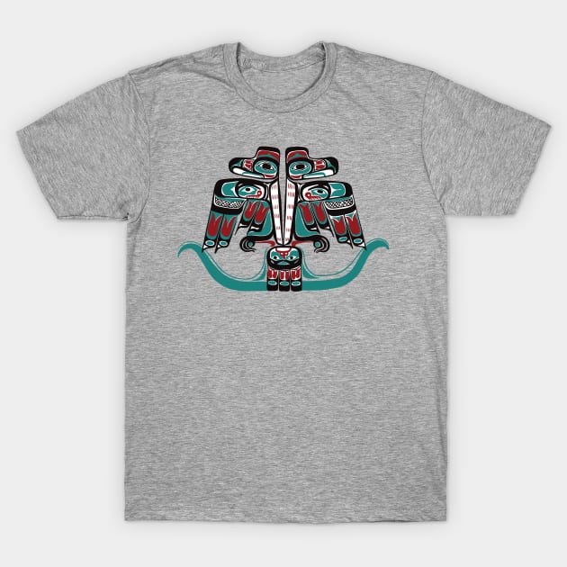 Nortwest Pacific Coast Haida Tlingit Thunderbird T-Shirt by Beltschazar